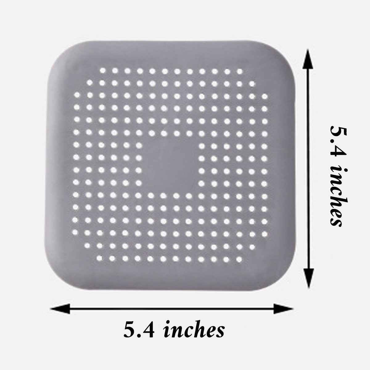 Silicone Drain Hair Catcher – Square Sink Strainer with Suction